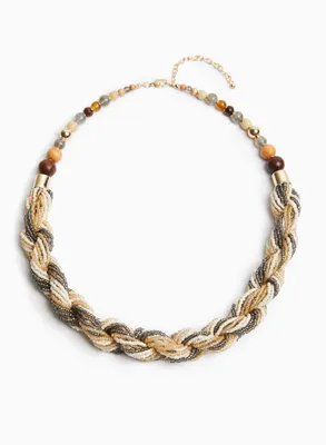 Beaded & Braided Necklace
