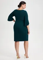 Draped Sheath Dress