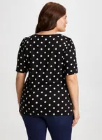 Polka Dot Motif Top