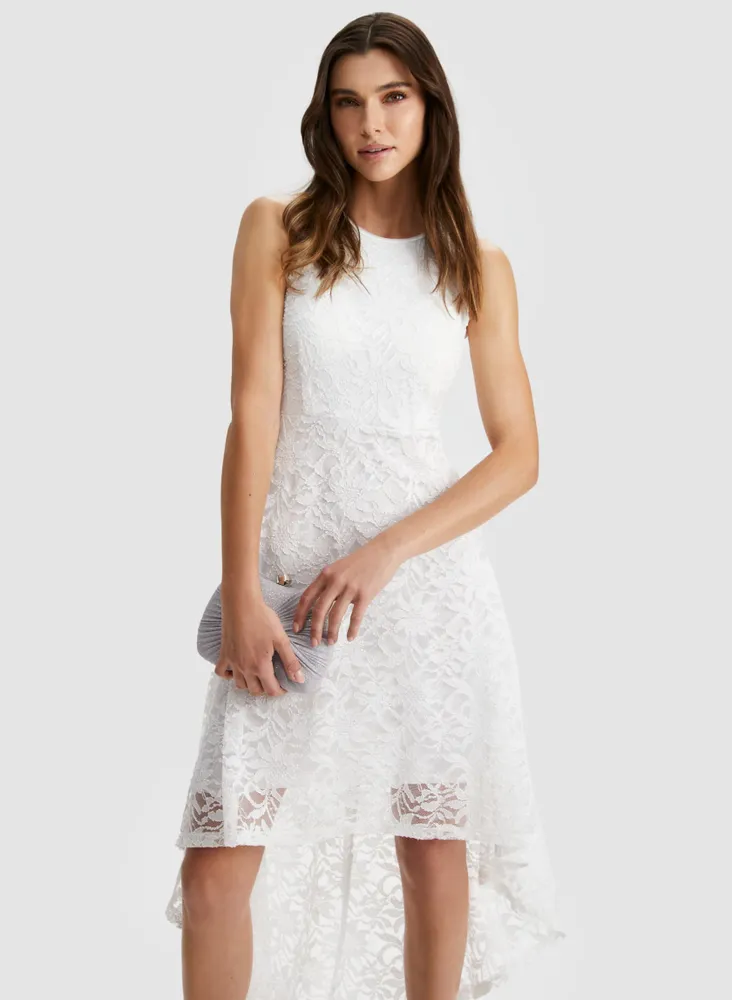 Lace High-Low Dress