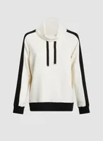 Colour Block Funnel Neck Top