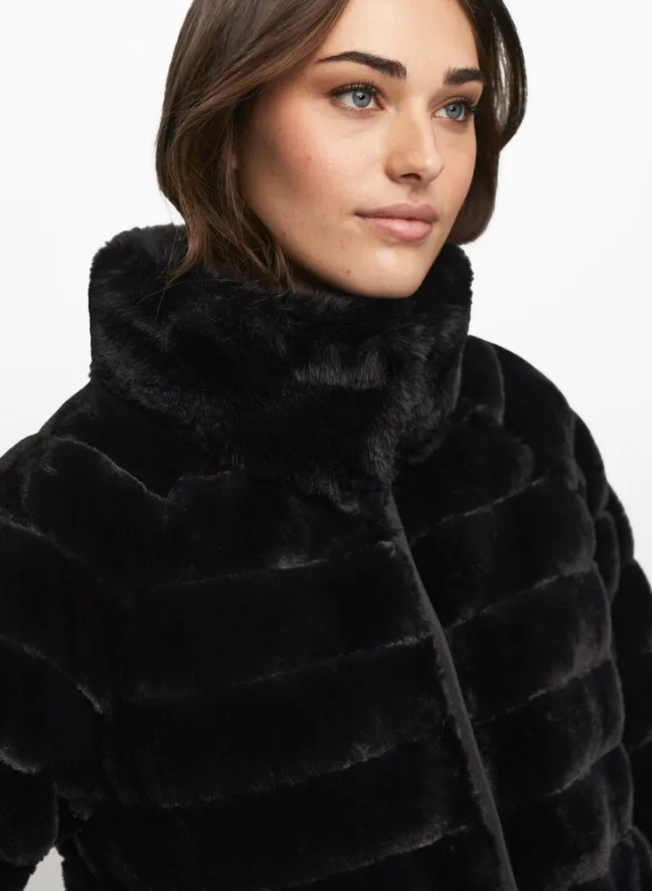 Reversible Faux Fur Coat