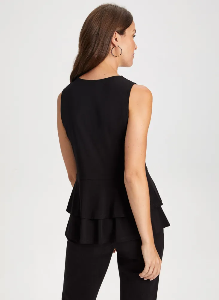 Sleeveless Peplum Top