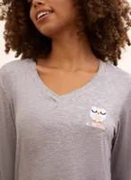 Owl Motif Pyjama Set