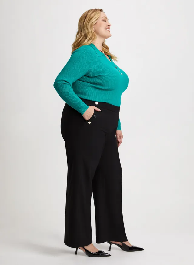 Modern Fit Wide Leg Pants