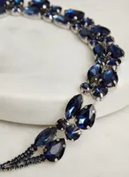 Double Row Crystal Necklace