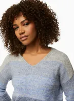 Charlie B - Fluffy Striped Sweater