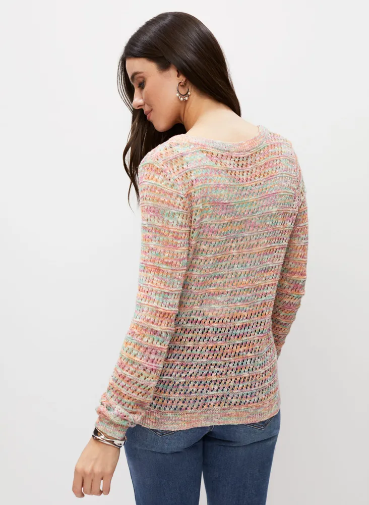 Open Stitch Multicolour Sweater