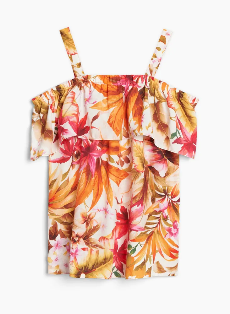 Tropical Off The Shoulder Blouse