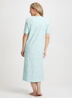 Heart Print Nightgown