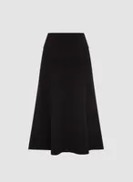 Topstitch Flared Skirt