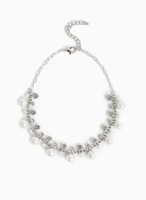 Pearl & Crystal Necklace