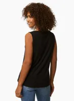 Sleeveless Crepe Top