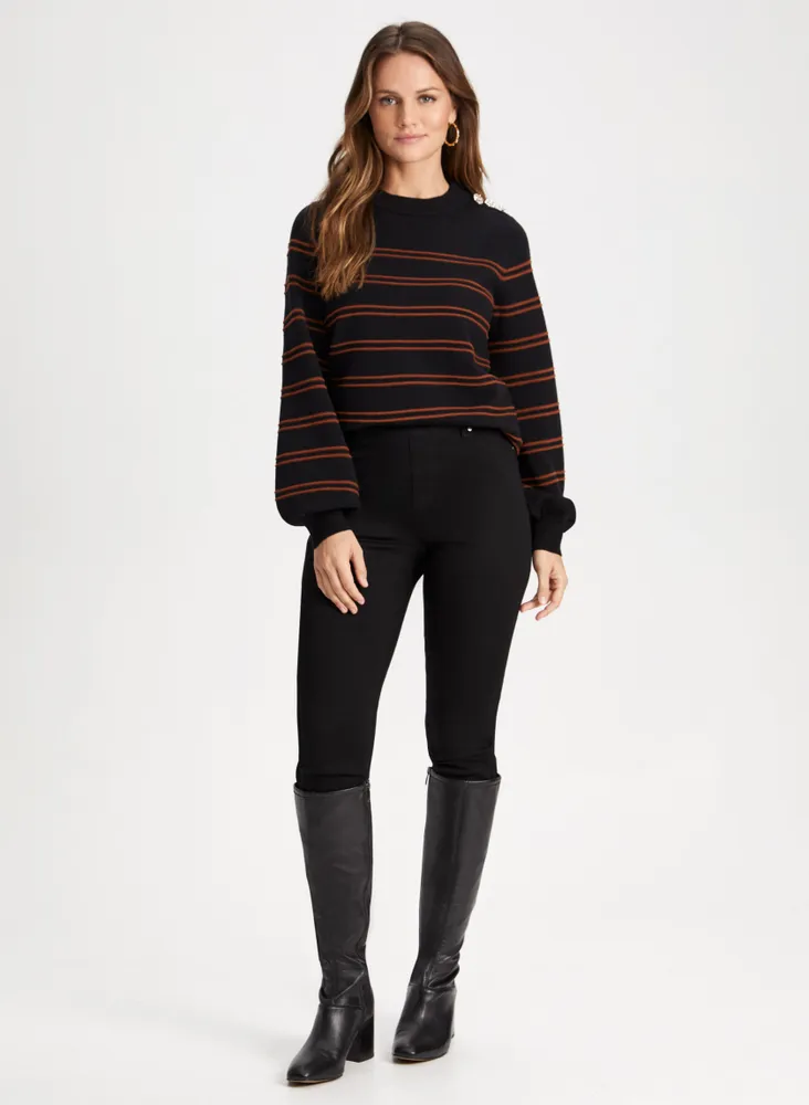 Stripe Print Sweater