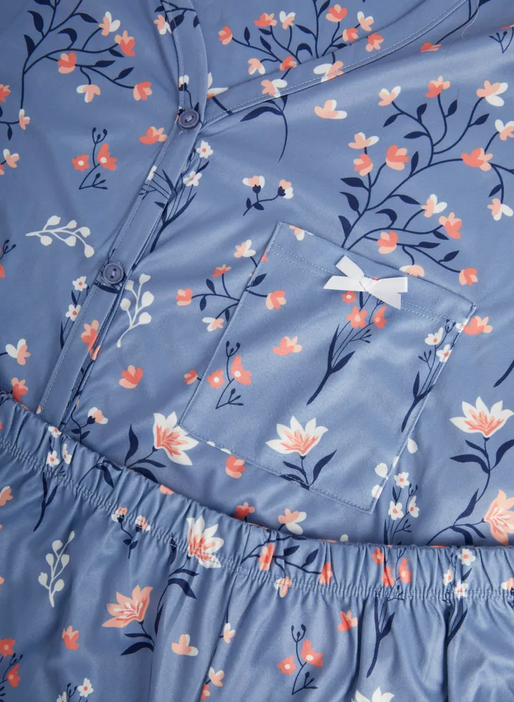 Floral Print Pyjama Set