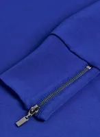 Zip Detail Cowl Neck Top
