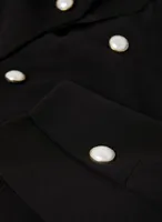 Pearl Detail Button Front Jacket