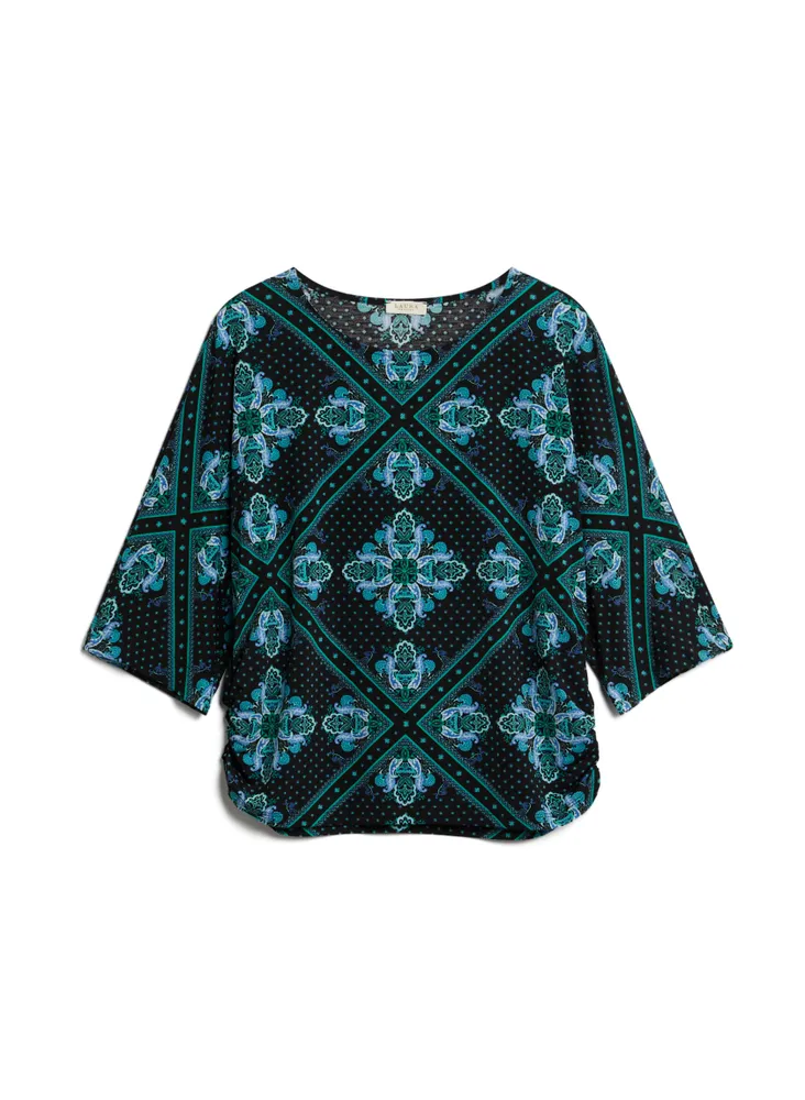 Patchwork Print Top