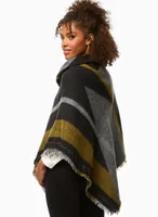 Colour Block Poncho