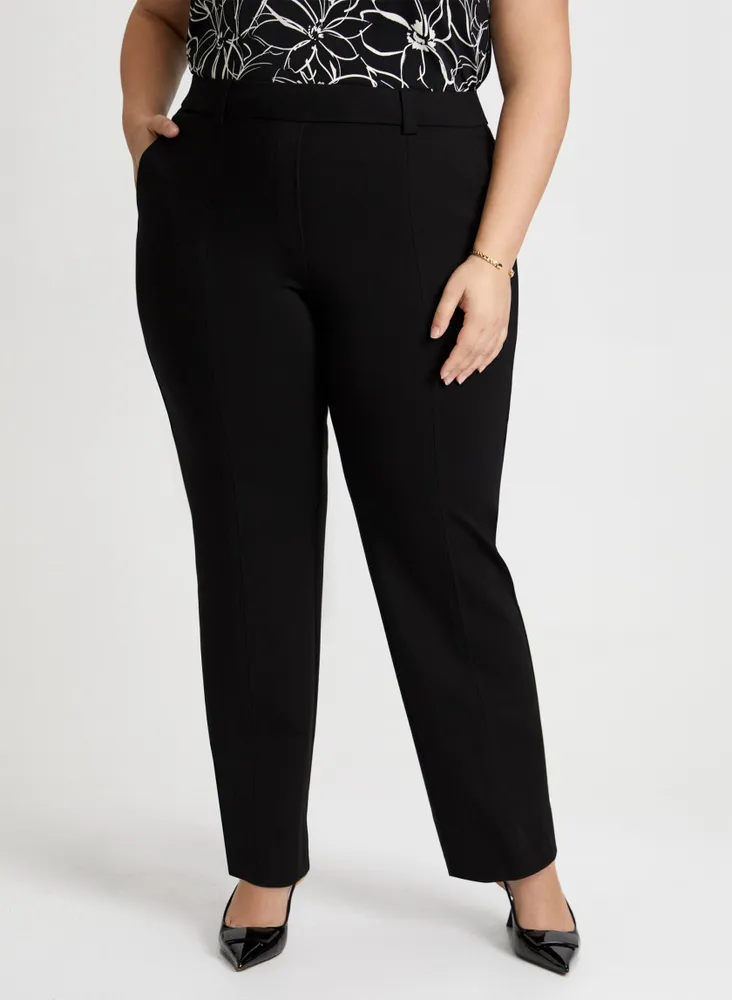 Pull-On Straight Leg Pants