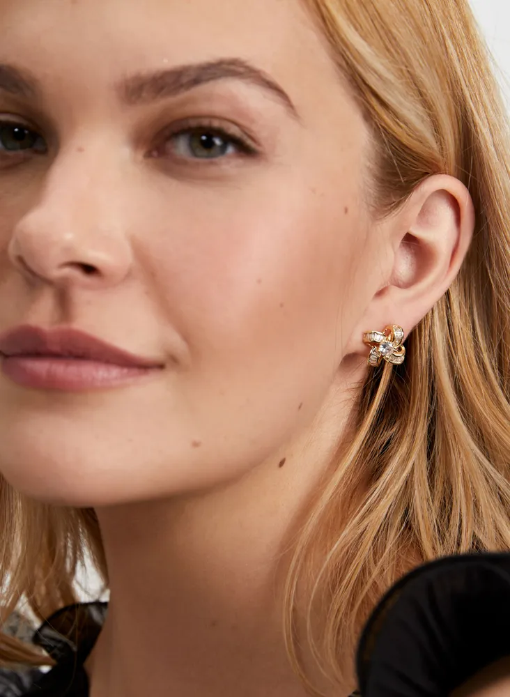 Crystal Detail Stud Earrings