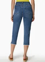 Frayed Hem Denim Capris