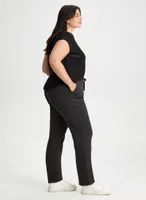 Drawstring Waist Pull-On Pants