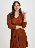 Cable Knit Sweater Dress