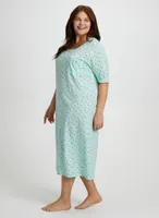 Polka Dot Motif Nightgown