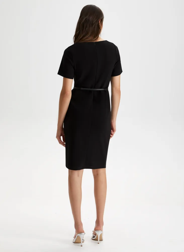 Belted Sheath Dress