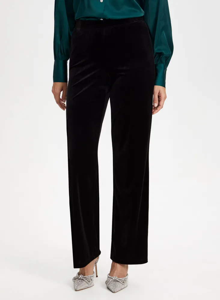 Velour Pull-On Pants