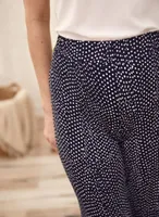 Dot Print Pull-On Pants