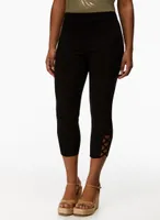 Cross Detail Capris