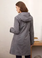 Checkered Print Coat