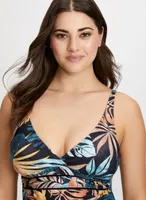 Leaf Print Tankini Set