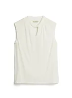 Twisted Mock Neck Sleeveless Top