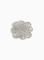 Crystal Flower Brooch