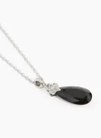 Teardrop Jewel Pendant Necklace