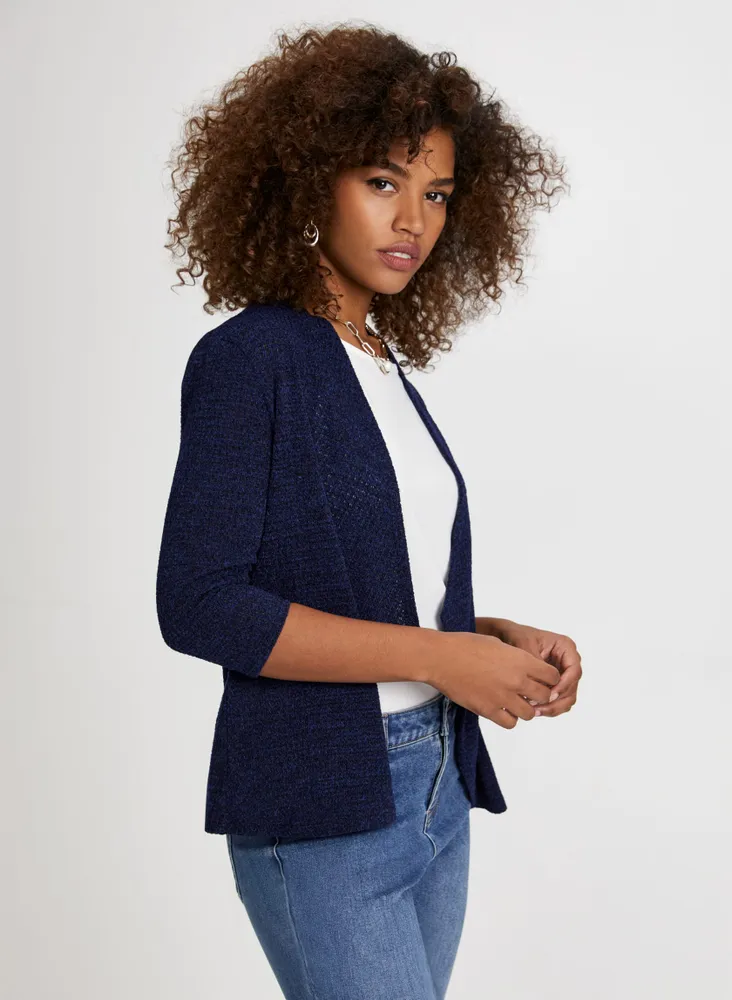 Cascading Open Front Cardigan