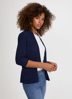 Cascading Open Front Cardigan