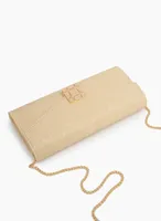 Buckle Detail Envelope Clutch