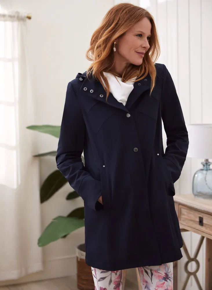 Long Sleeve Hooded Raincoat