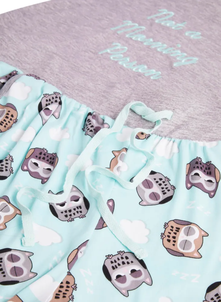 Owl Print Pyjama Set