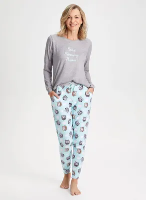 Owl Print Pyjama Set