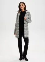 Plaid Print Coatigan