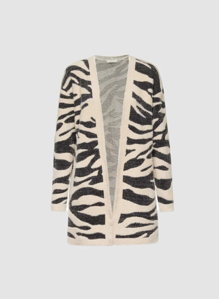 Zebra Print Cardigan