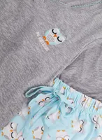 Owl Motif Pyjama Set