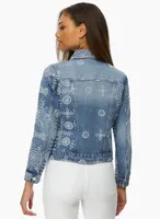 Floral Embroidered Denim Jacket