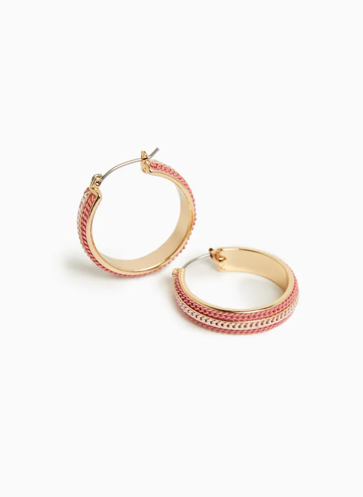 Textured Hoop Earrings