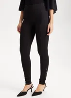 Pull-On Rivet Detail Leggings